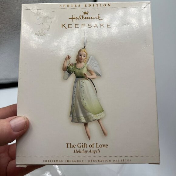 Hallmark Ornament 2006 Gift Of Love 1st In Series Holiday Angels Nib - Picture 5 of 8